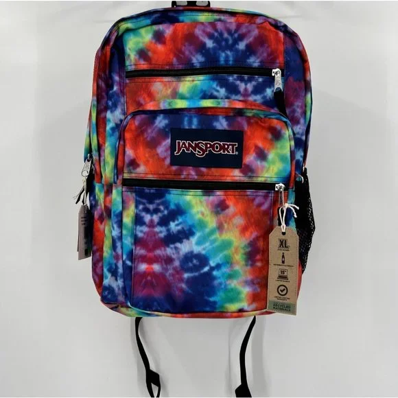 Jansport Bags Jansport Big Student Backpack Colorful Tie Dye Fits 5 Laptop Unisexgirlboy Poshmark